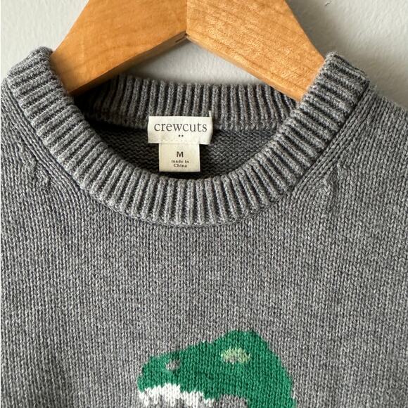 J.Crew Factory Crewcuts Boys' Dinosaur Crewneck Sweater Size M( Age 8-9) - Picture 3 of 6
